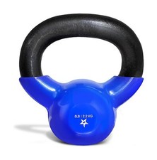 Yes4All Kettlebell Vinyl Coated Cast Iron   Great for Dumbbell Weights Exe