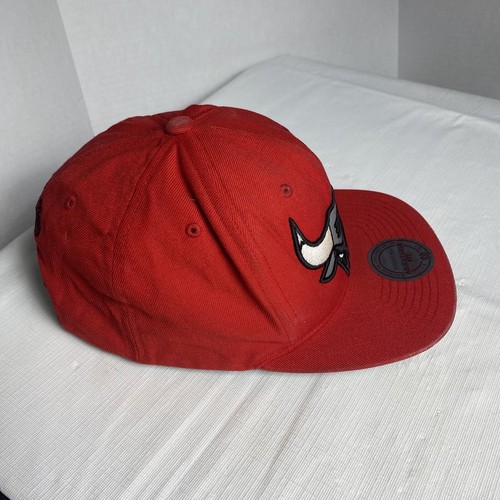 Cappello berretto Chicago Bulls snap back rosso Mitchell & Ness basket legno duro - Foto 8 di 13
