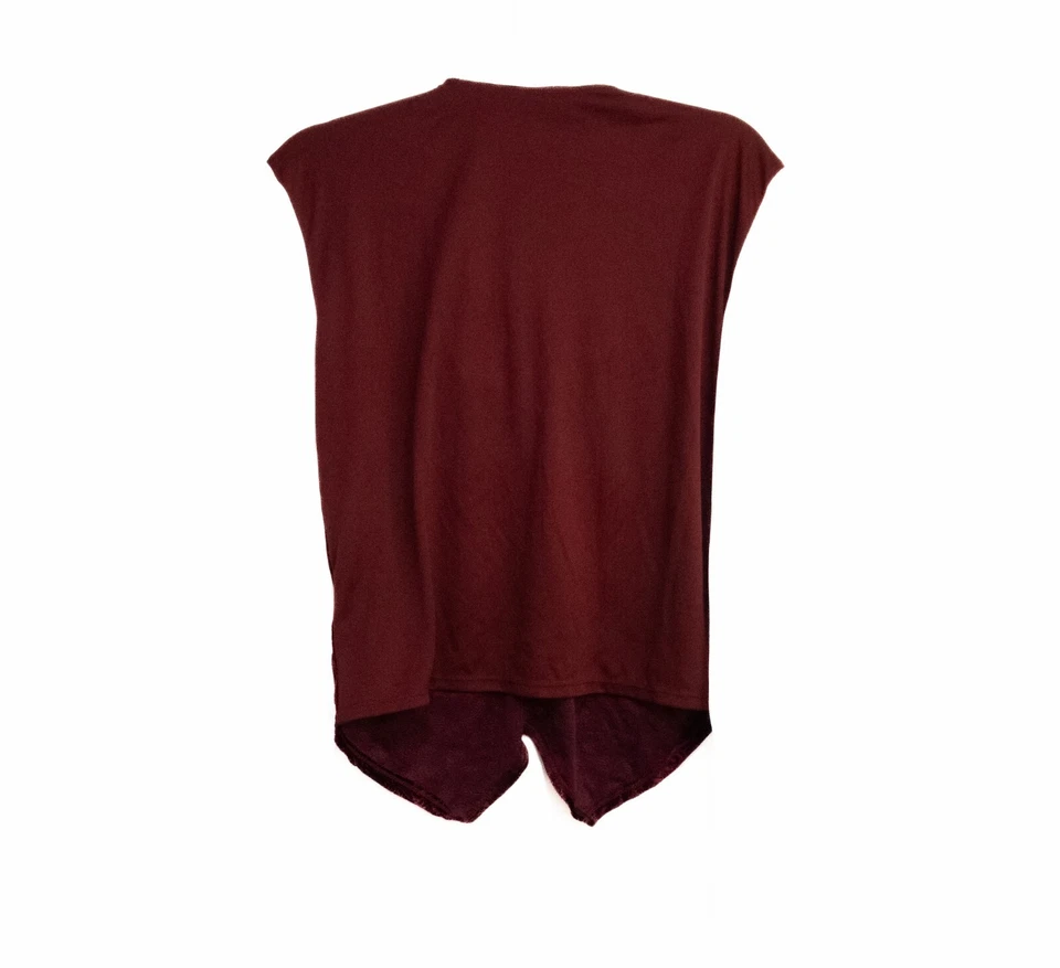 Вампир жилет темно-бордовый белый высокий воротник ярусный передний амулет наряд для мальчиков комплект размер S - Изображение 3 из 4