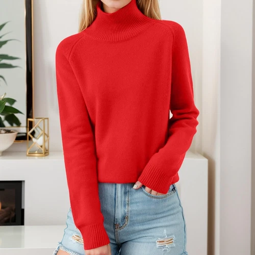 Damen Pullover Langarm Freizeit Rollkragenpullover - Bild 36 von 38