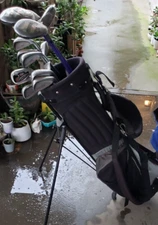 FULL SET WOMEN'S 15 PIECE GOLF SET 4 NEW WOODS 9 IRONS PUTTER 4 WAY STAND BAG