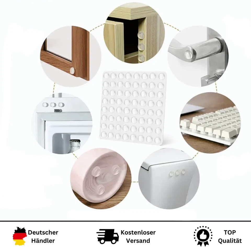 Silikon Anschlagpuffer 100 Stück Elastikpuffer Schutzpuffer Puffer Wandschutz - Bild 4 von 4