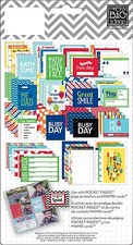 me & my BIG ideas Pocket Pages Journaling Themed Cards 72 pieces a seal packet