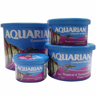 Aquarian Fish Food Tropical and Temperate Flake Freshwater Tank