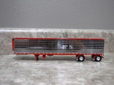 DCP 1/64 Red Chrome 53' Utility Refrigerated Spread Axle Trailer Farm Toy