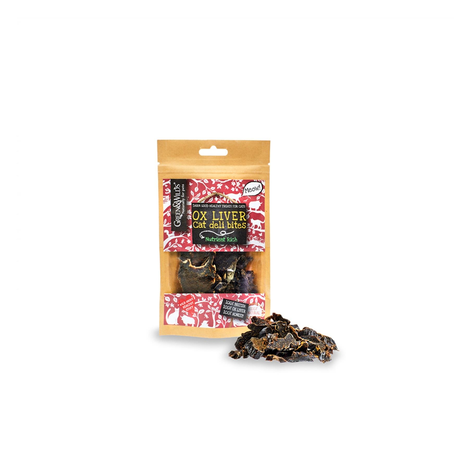 Green & Wilds Eco Cat Treats – Ox Liver Deli Bites