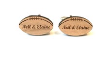 Personalised Mens Rugby Ball Wedding Occasion Cufflinks
