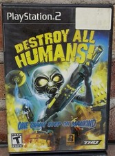 Destroy All Humans Sony PlayStation 2, 2006 PS2 Black Label Cleaned  Tested
