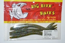 big bite baits 6" bass trick worm hologram flake with juice