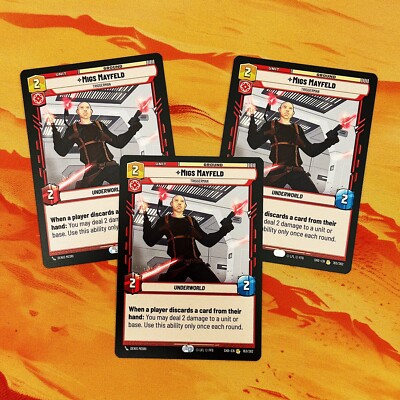 Migs Mayfield Triggerman (x3) Shadows Of The Galaxy SHD Star Wars Unlimited #163