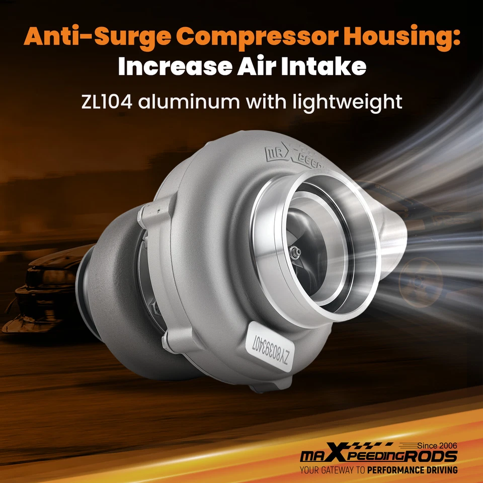 Billet T3 GT3582 GT35 A/R .70 A/R .63 Compresor Turbina Turbocompresor Banda V Foto 4 de 4