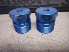 Vintage Goki Blue Front Suspension Fork 34mm Bolts Caps Plugs Toppers QTY2 #14