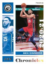 Ben Simmons 2020-21 Panini Chronicles Basketball Chronicles Base Card #19 76ers