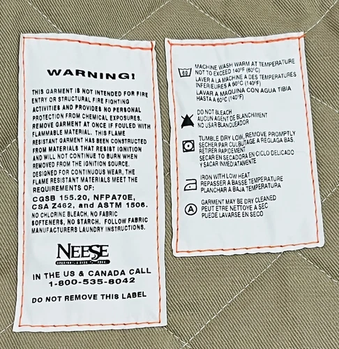 Nesse Wear Fire Resistant XL Coat Reflector Stripped Sleeves Fire Fighter image 7