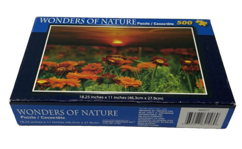 Cardinal - Wonders of Nature 500 Piece Jigsaw Puzzle Flowers Sunset Landscape - Picture 1 of 2