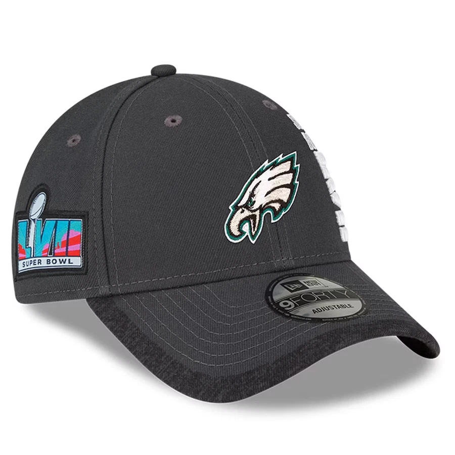 Philadelphia Eagles New Era Super Bowl LVII Opening Night 9FORTY Adjustable  Hat