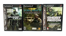 3 PS2 Playstation 2 Games First Person Shooter Splinter Cell Socom 3 Ghost Recon