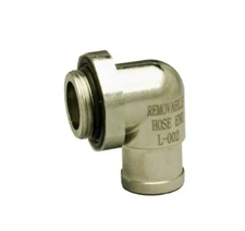 EZ Oil Drain Valve L002 Removable 90° Elbow 5/8" OD Nipple for Truck Valves