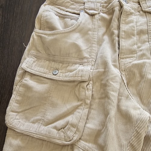 Women's We The Free People Corduroy Cream Pants Zip Leg Size 30 Measures 32" - Picture 3 of 12