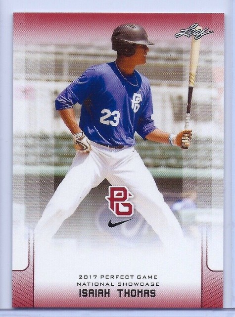 ISAIAH THOMAS 2017 LEAF PERFECT GAME "Red" PARALLEL ROOKIE &hellip;