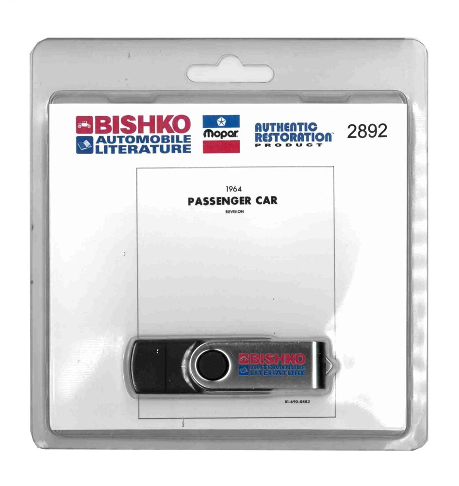 1964 Mopar Chrysler Dodge Plymouth Parts Numbers Book List USB