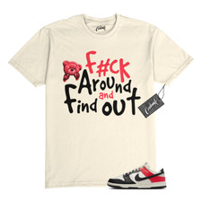 Camiseta baja Dunk Bright Crimson punta negra marfil pálido a juego FCK