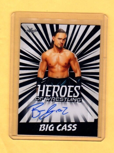 2023 LEAF BIG CASS Heroes Of Wrestling WHITE Parallel AUTOGRAPH #BA-BC1 - 第 1/2 張圖片
