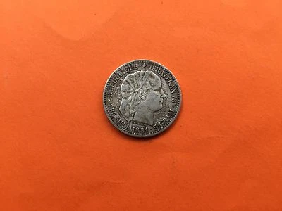 20 CENTIMES 1881 HAITI emblème " LIBERTE CREOLE " de ROTY MONNAIE EN ARGENT. - Photo 1/2