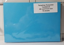 Tempting Turquoise Cardstock A6 Card Front Size  15 sheets Stampin' Up!