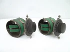 2x 1920's TUBE RADIO 3" VARIOMETER VARIOCOPLER TUNING COIL w/ SCALE DIAL KNOB