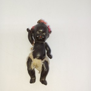 Antique Vintage African American Bisque Doll Baby Diaper Japan 4 In 1930s