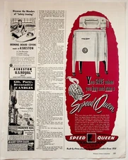Speed Queen Vintage Print Advertisement 1930s Laundry Equipment Ad
