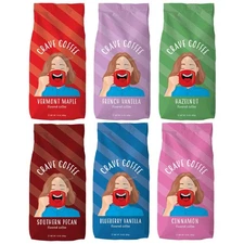 Flavored Ground Coffee Bag, Assorted Variety Pack – Flavorful and Fun Brew, M...