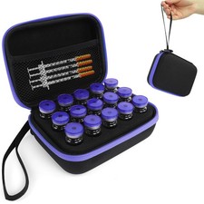 Insulin Fridge Holder Storage Case Peptide Vial 15 slots, purple