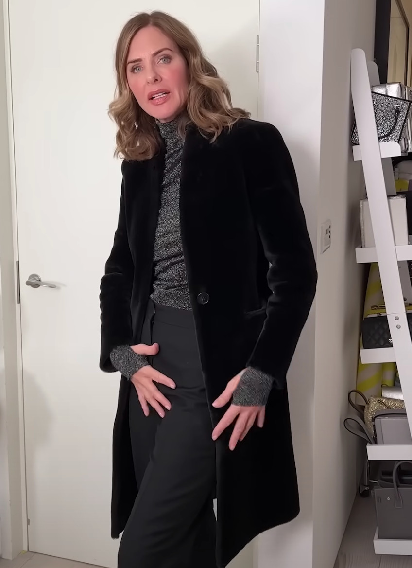 ZARA Trinny Black Faux Fur Coat Lapeless Size XS thumbnail 3