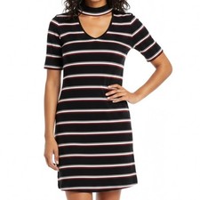 Arizona Jean Co. Women's Striped T-Shirt Dress Size XS Short Sleeve Stretch