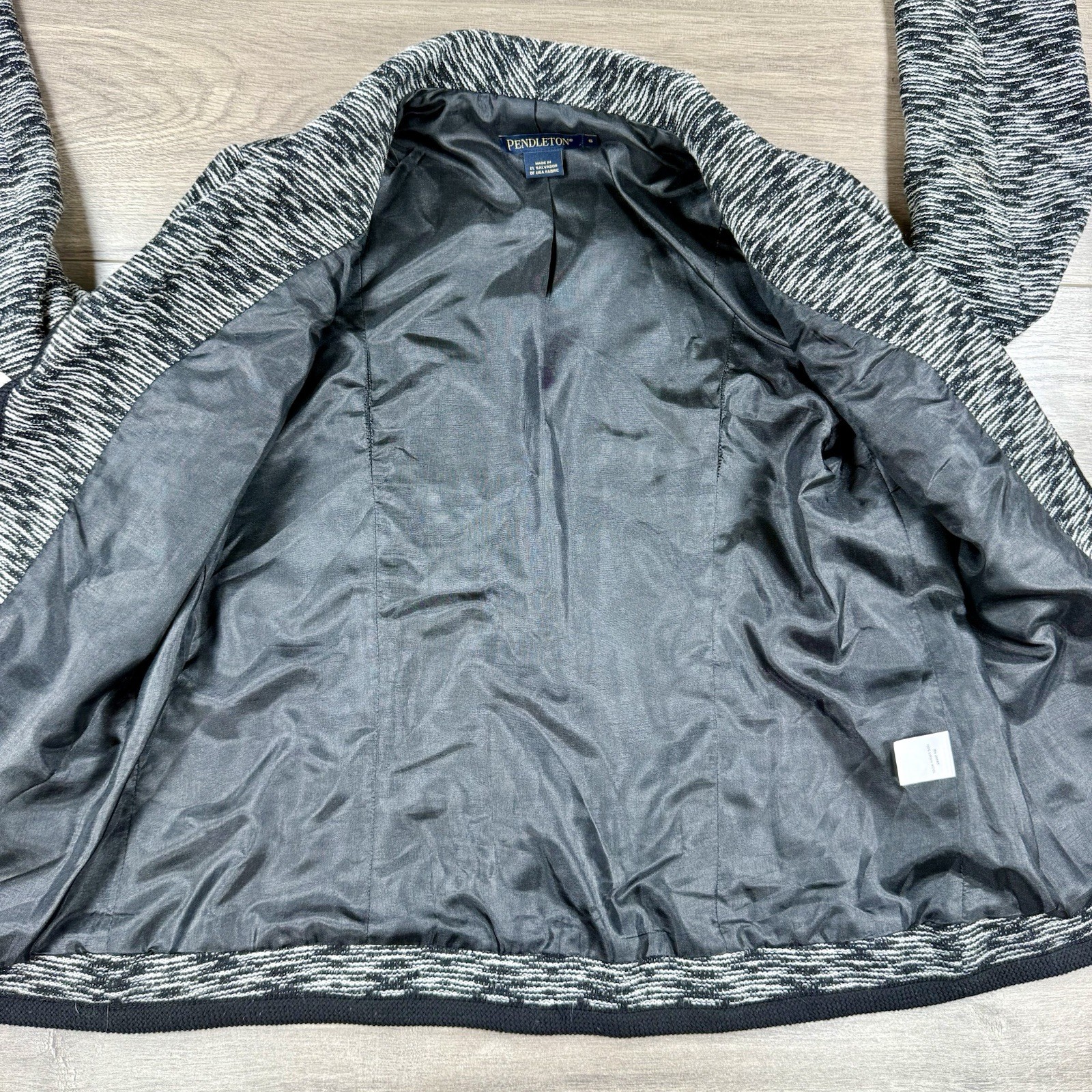 Pendleton 100% Virgin Wool Cropped Blazer Jacket … - image 3