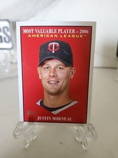 JUSTIN MORNEAU 2025 TOPPS UPDATE SERIES MV-21 MOST VALUABLE PLAYER TWINS MINT
