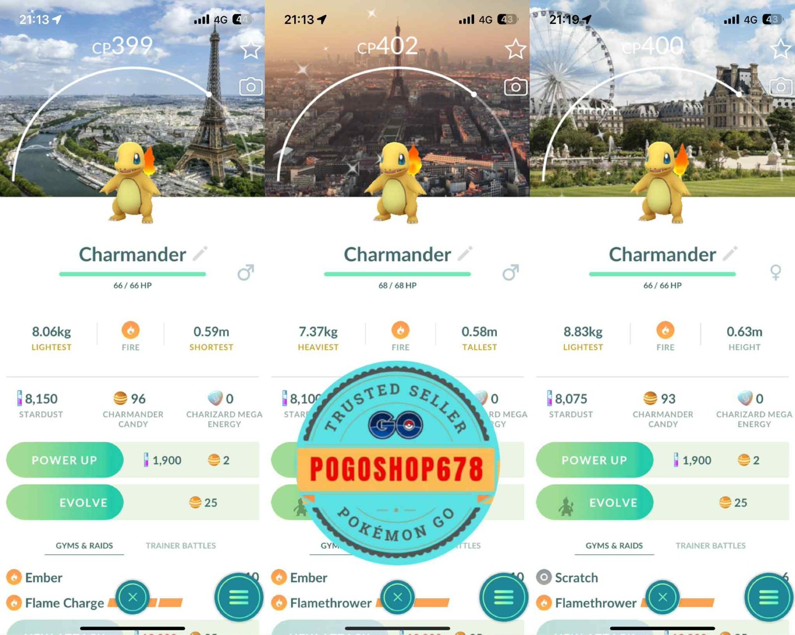 Pok&eacute;mon Go &ndash; Shiny Charmander Sfondo Osaka Giappone &ndash; Per Game Boy Advance, NTSC-J
