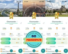 Pokémon Go - Shiny Charmander Background Paris - Combo 3 Background ✨- Mini PTC