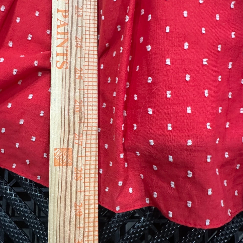 Vestido Betsey Johnson Punto Rojo Sin Tirantes Calce y Acampanado - Talla 4 - ¡Lindo! Foto 4 de 4