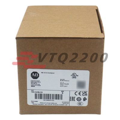 Brand 100-C43EJ10 Allen-Bradley 100-C IEC Contactor 24V DC Electronic Coil 43A