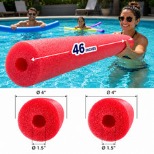 2-Pack Jumbo Pool Noodles Assorted Colors 4 D...