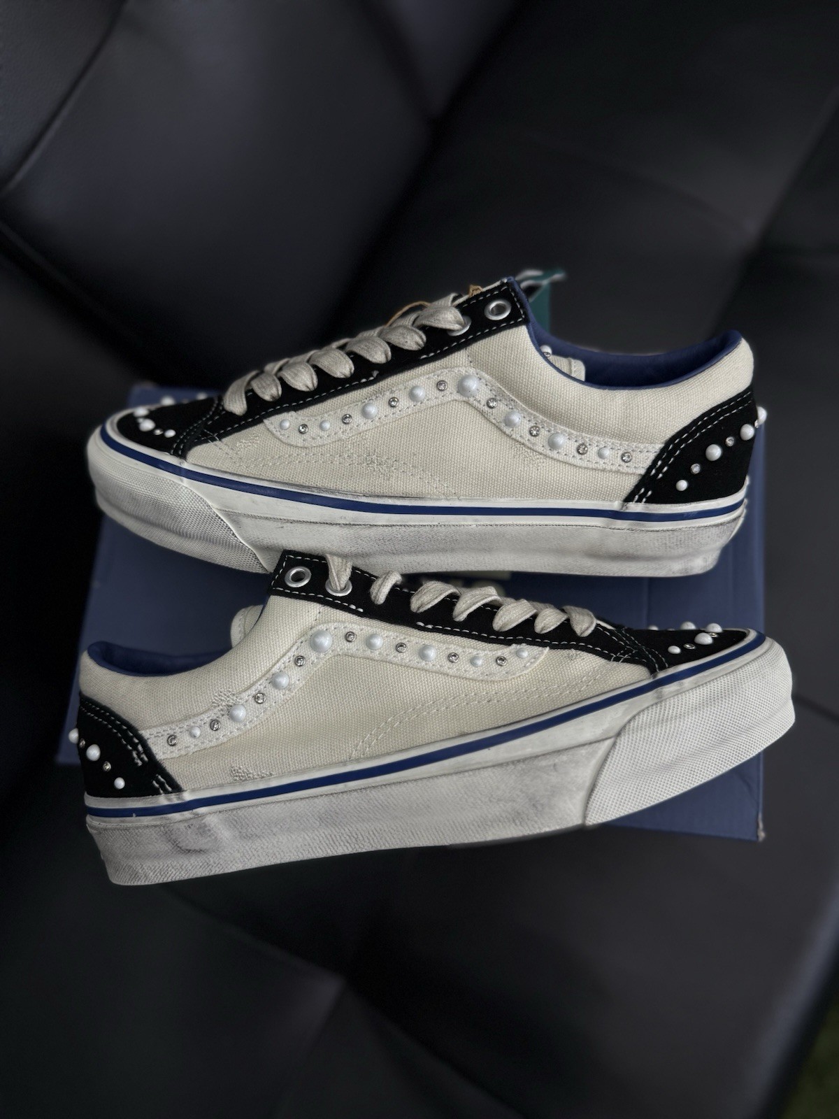 Rare Vans OTW Old Skool Reissue 36 Pearlized Marshmallow 7.5M