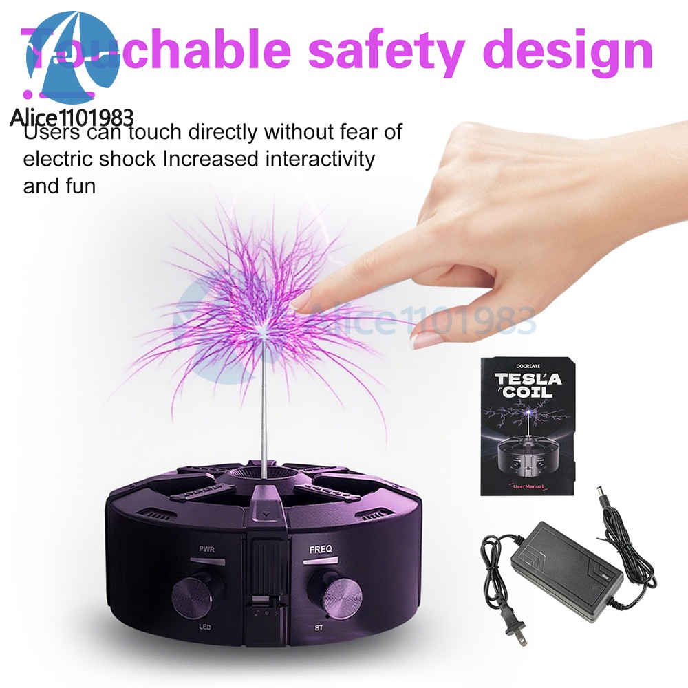 Générateur D’arcs Tesla Coil Bluetooth - Éclairs Artificiels - Pédagogique Et Interactif