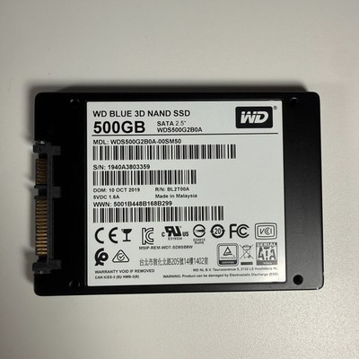 WD Blue 3D NAND WDS500G2B0A 500GB 2.5'' SATA SSD 98% Health