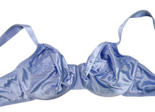 DELICATES Silky SATIN Blue UNDERWIRE Full Coverage LIGHTLY LINED T-Shirt Bra 40C