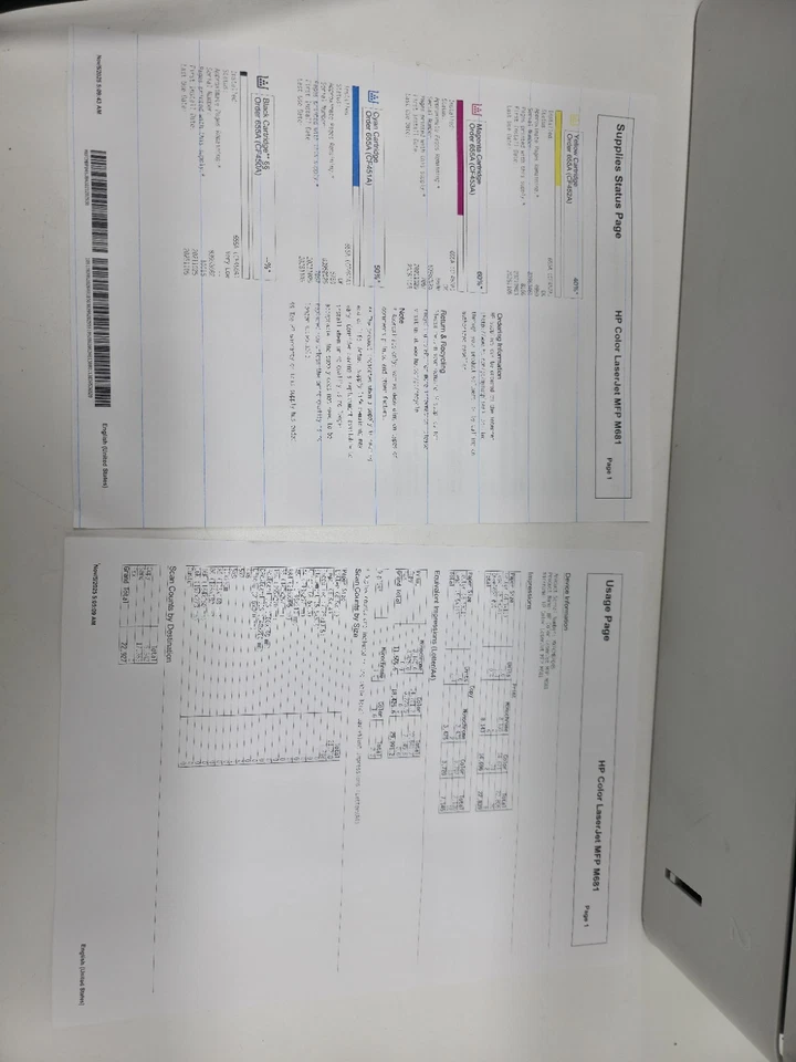 HP Color LaserJet Enterprise Flow MFP M681 J8A12A USB / Ethernet - Image 2 of 4