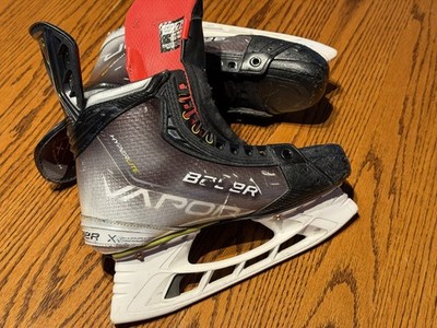Bauer Vapor Hyperlite Hockey Skates, Size 7.5  Fit 1 Used Damaged Eyelet Laces