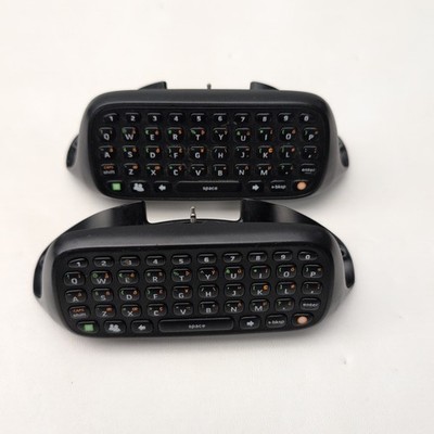 2x Offizielle Microsoft Xbox 360 Chatpad / Messenger Tastatur - Schwarz